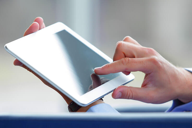 Telepsychiatry Image Tablet Use